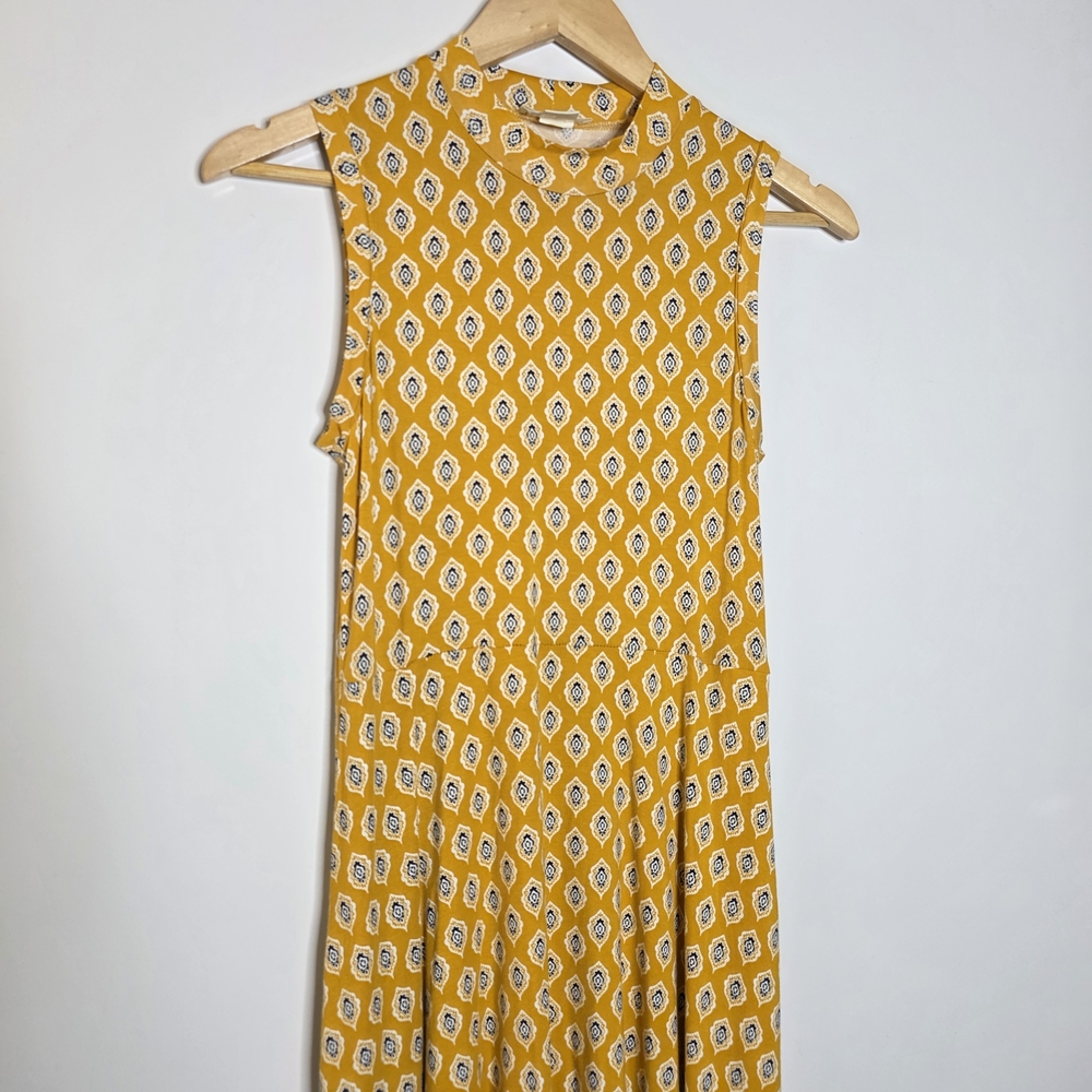 Anthropologie Maeve Palais Swing dress in Yellow/gold Soft and stretchy Size XS - Picture 13 of 16